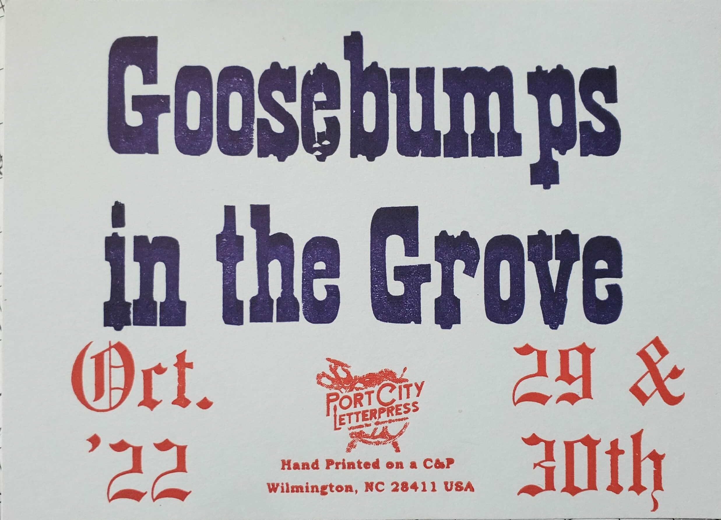 Goosebumps in the Grove